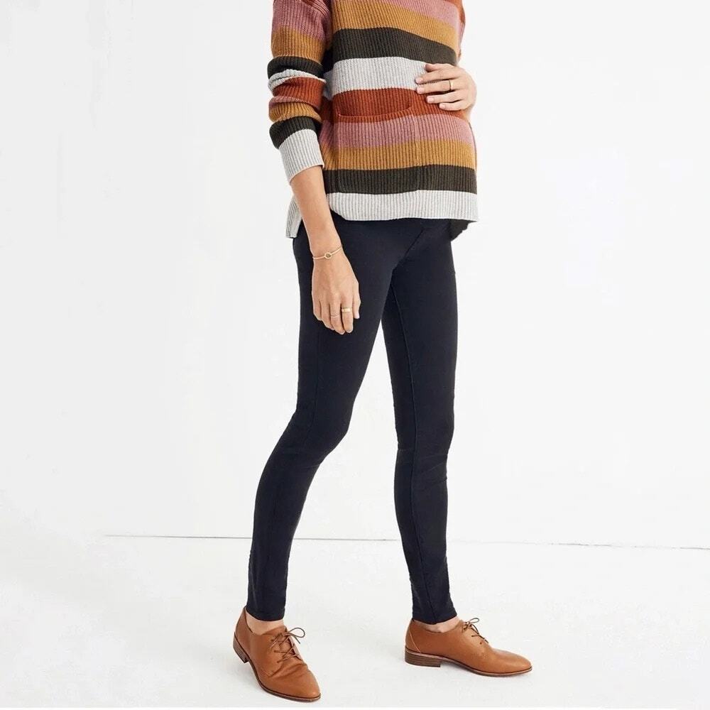 MADEWELL Maternity Over-the-Belly Skinny Jeans in Lunar Wash: TENCEL Denim 33